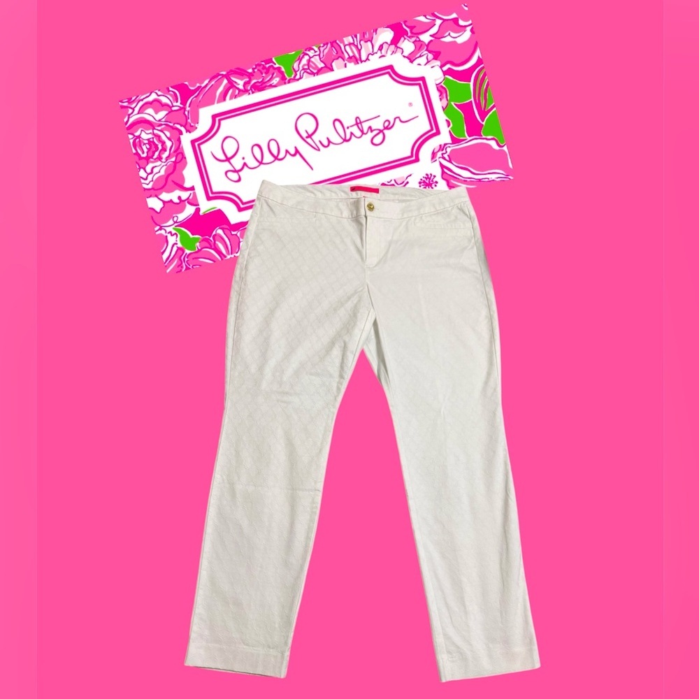 Lilly Pulitzer KELLY SKINNY ANKLE PANT White Size 16